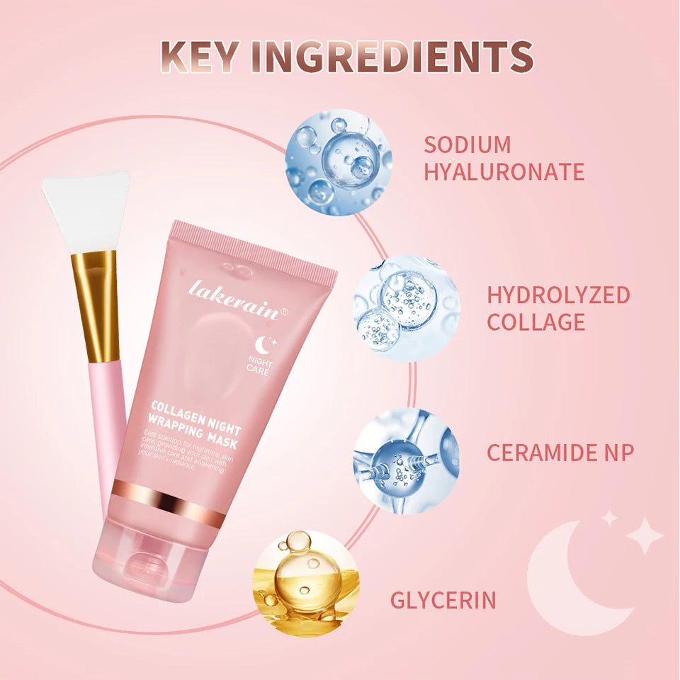 #1 Korean  Collagen Night Wrapping Mask
