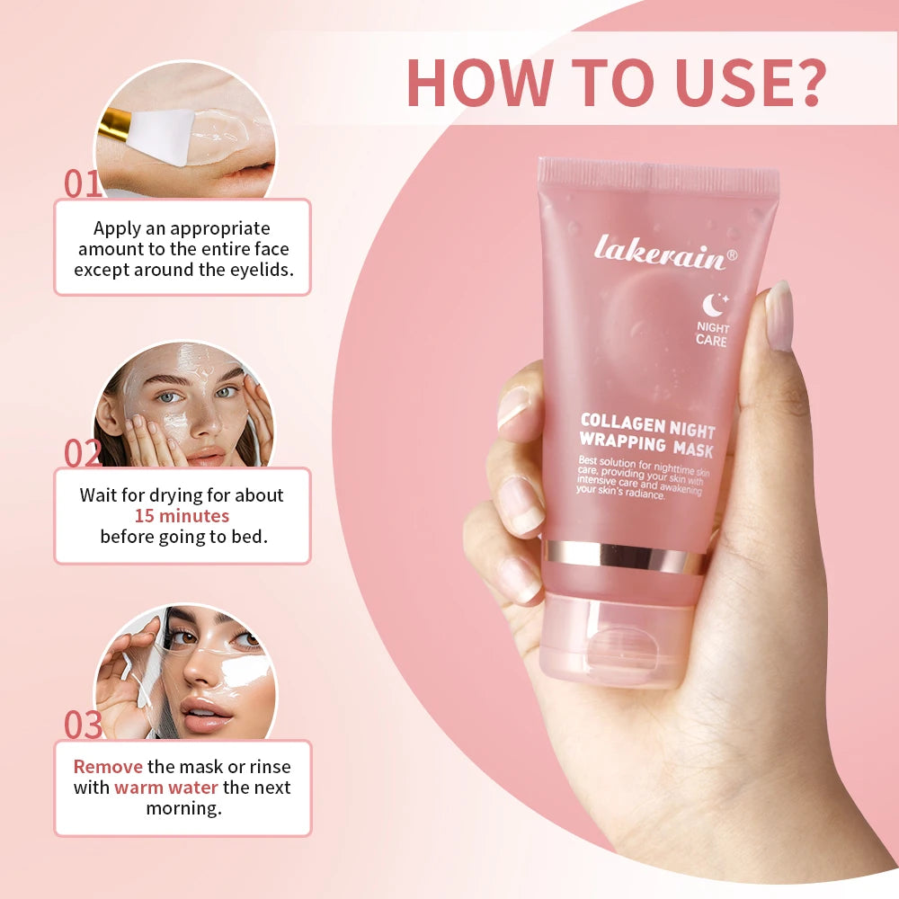 #1 Korean  Collagen Night Wrapping Mask